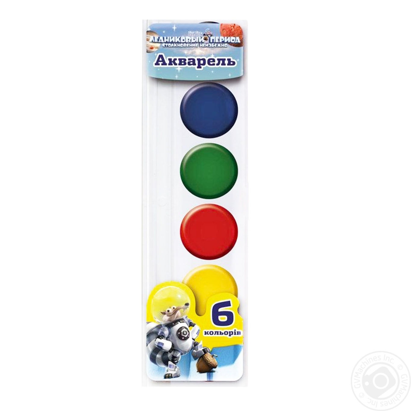 

Краска акварель медовая 6 цветов Мицар Ц701015У