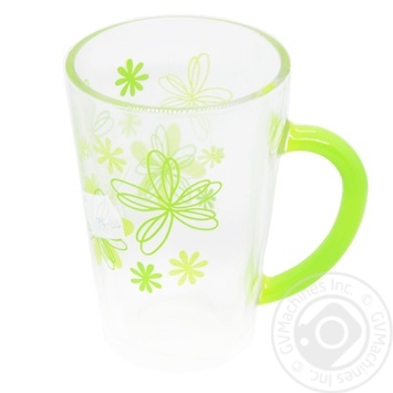 Glasmark Glass Cup with Green Handle 300ml - buy, prices for MegaMarket - photo 1