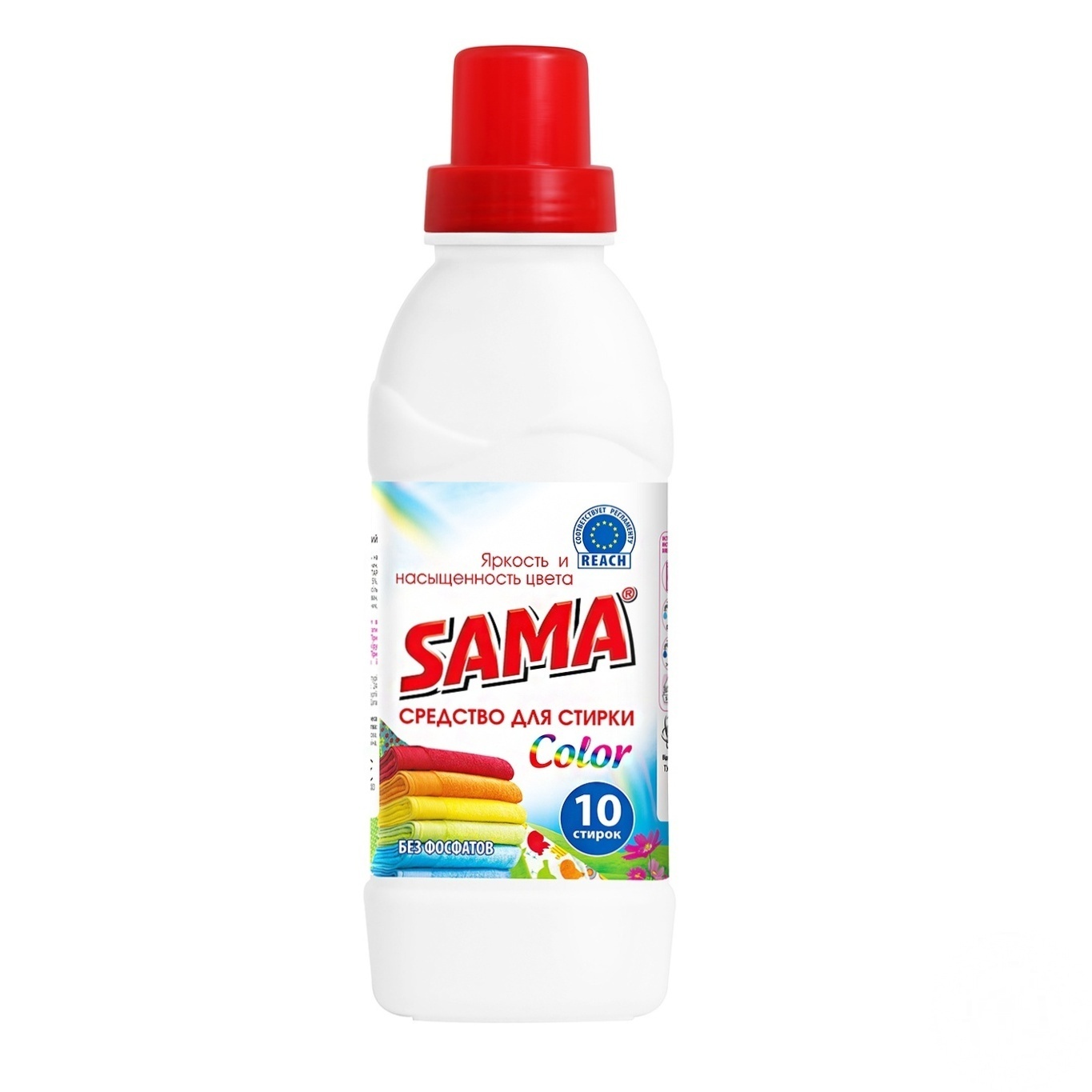 

Средство для стирки Sama жидкое для цветных вещей 0,5л