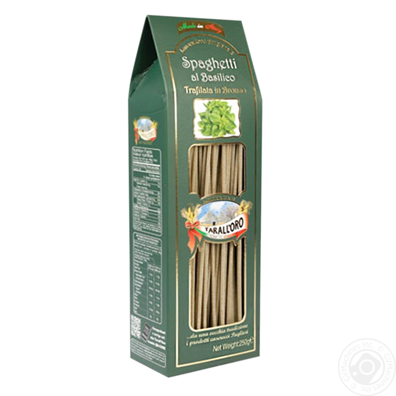 

Макароны Tarall`oro Spaghetti базилик 250г