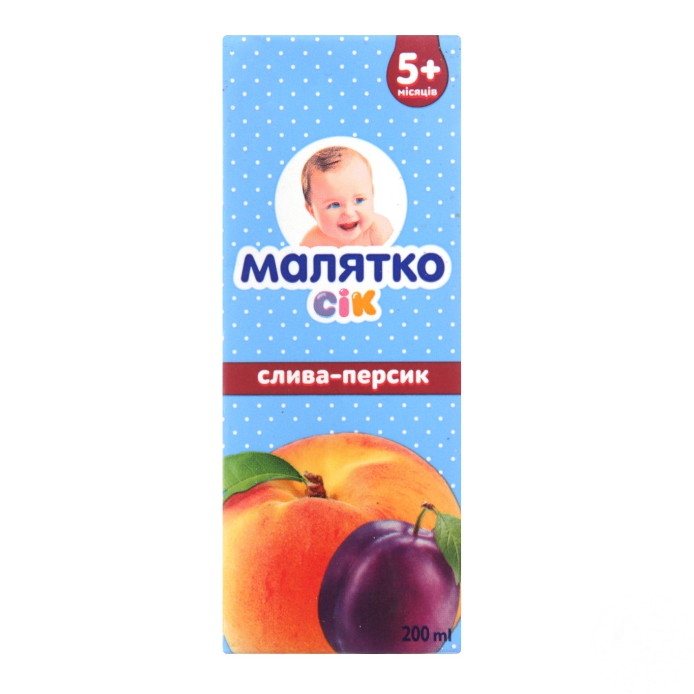 

Сок Малыш сливово-персиковый 200мл