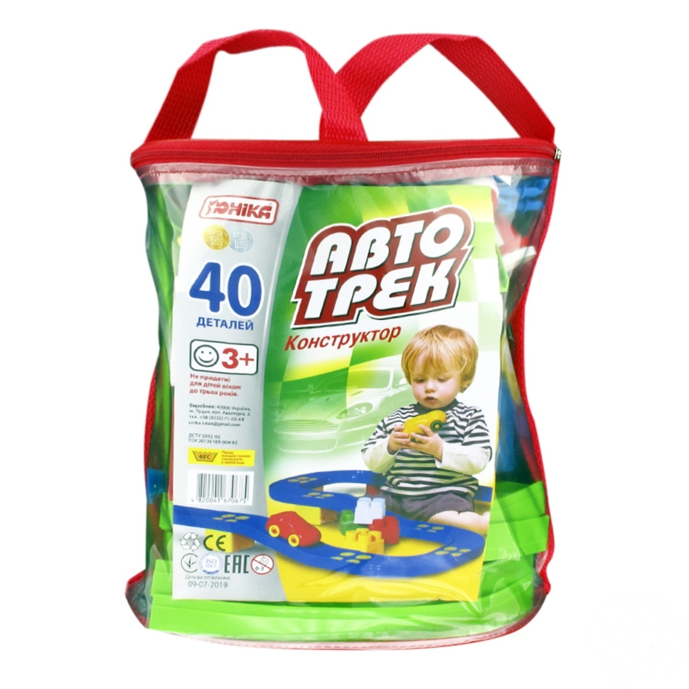 

Конструктор Юника автотрек 40 деталей