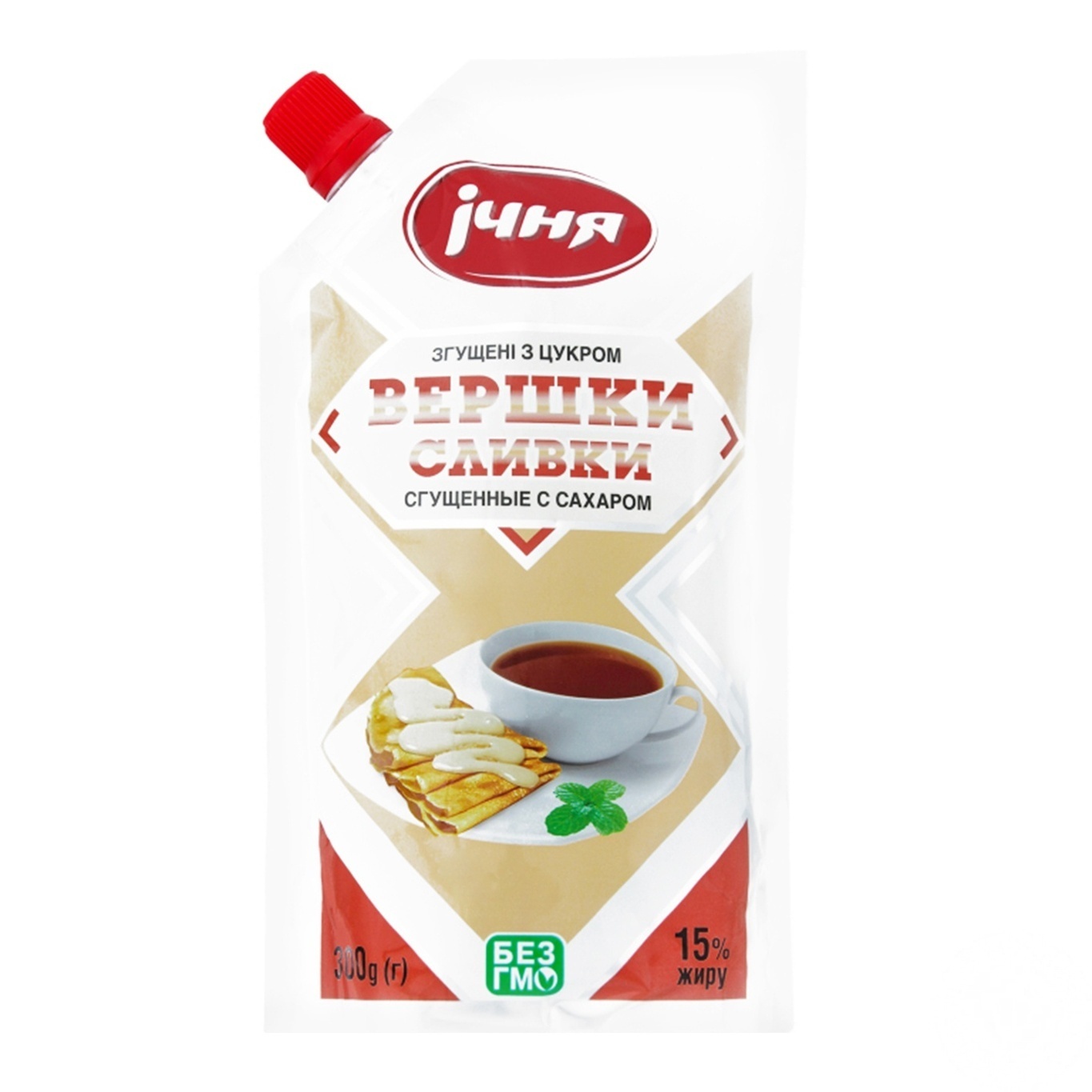 

Сливки сгущенные Ичня с сахаром 15% 300г