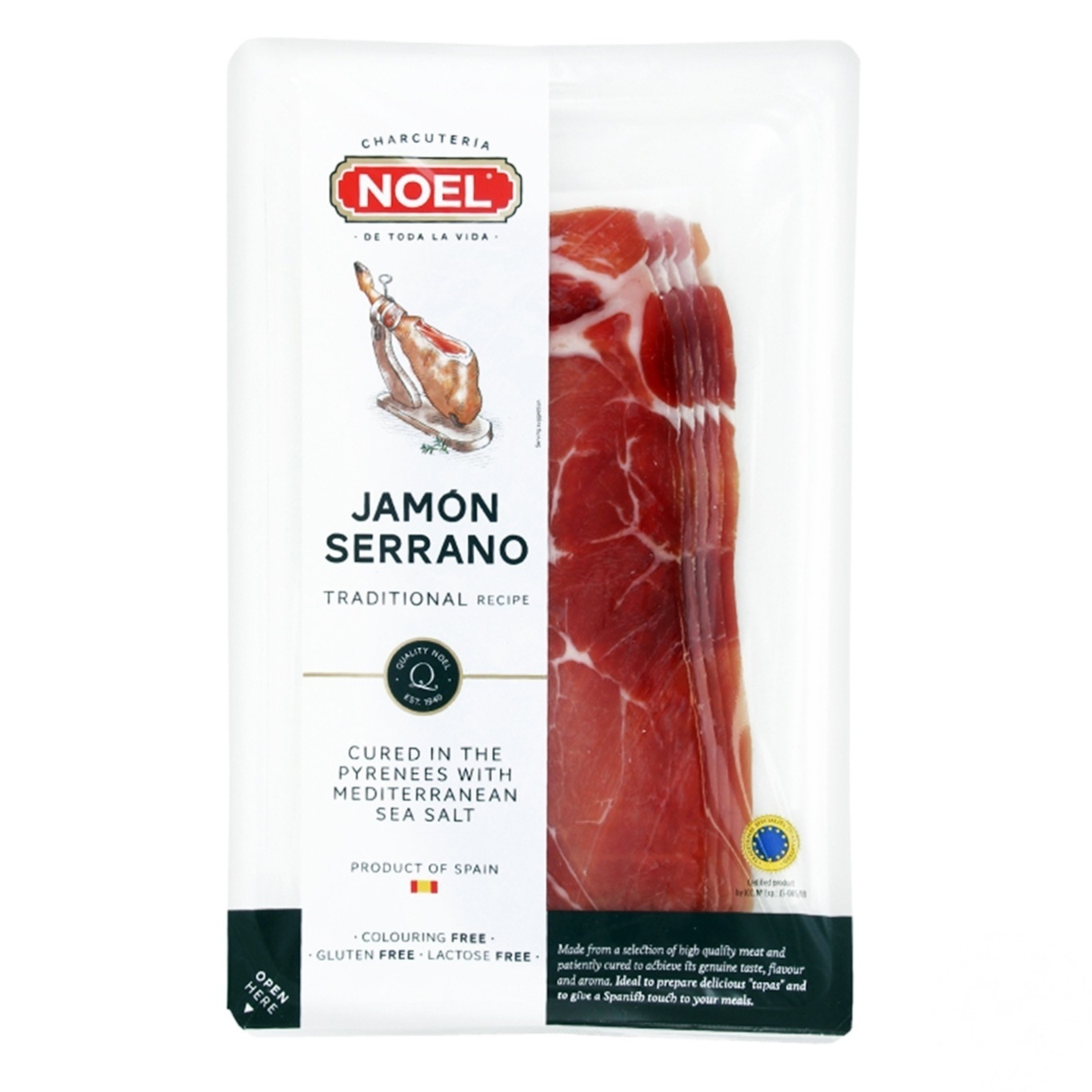 

Хамон Noel Серрано нарезка 80г