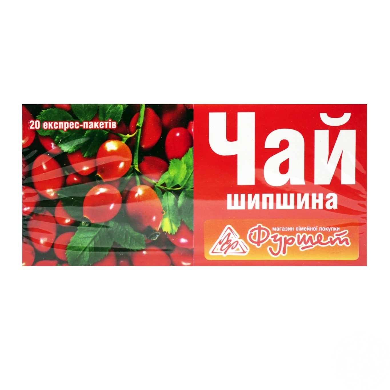 

Чай Фуршет Шиповник из плодов и трав в пакетиках 20х2г Украина
