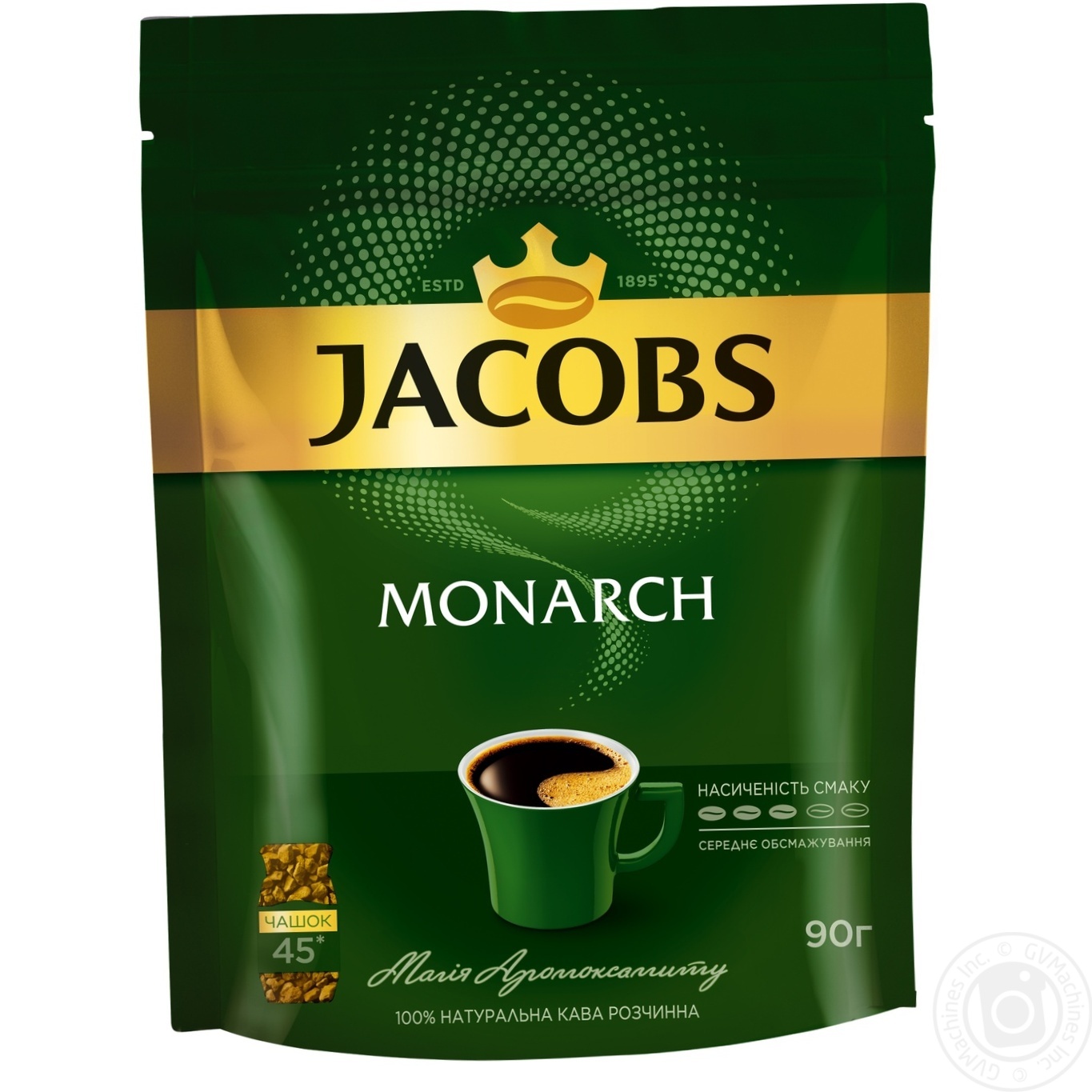 

Кофе Jacobs Monarch растворимый 90г