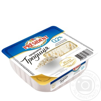 President Cottage Сheese 0.2% 200g - buy, prices for Auchan - photo 2