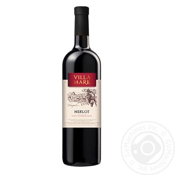 Villa Mare Merlot red dry wine 14% 0.75l - buy, prices for NOVUS - photo 1