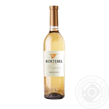 Koktebel Chardonnay White Dry Wine 13% 0.75l - buy, prices for ULTRAMARKET - photo 1