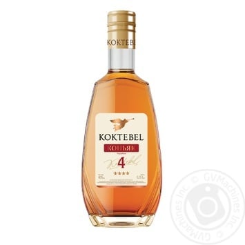 Koktebel Cognac 4* 40% 250ml - buy, prices for ULTRAMARKET - photo 1