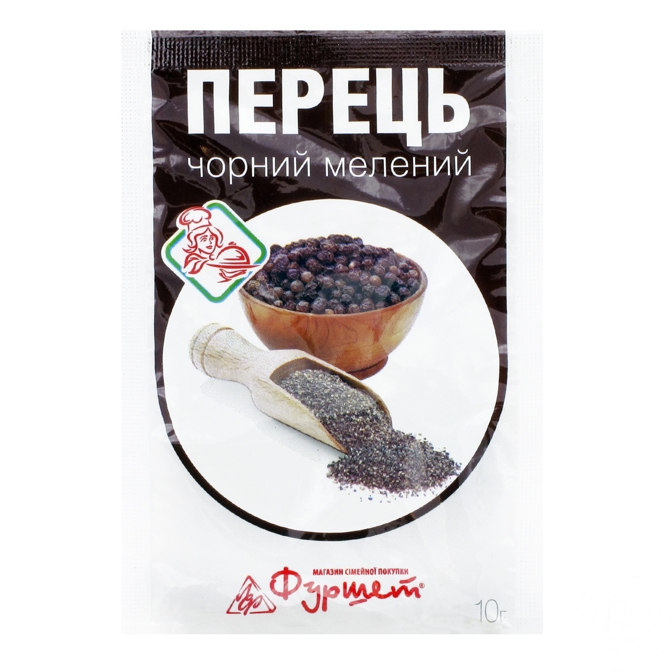 

Перец Фуршет черный молотый 10г