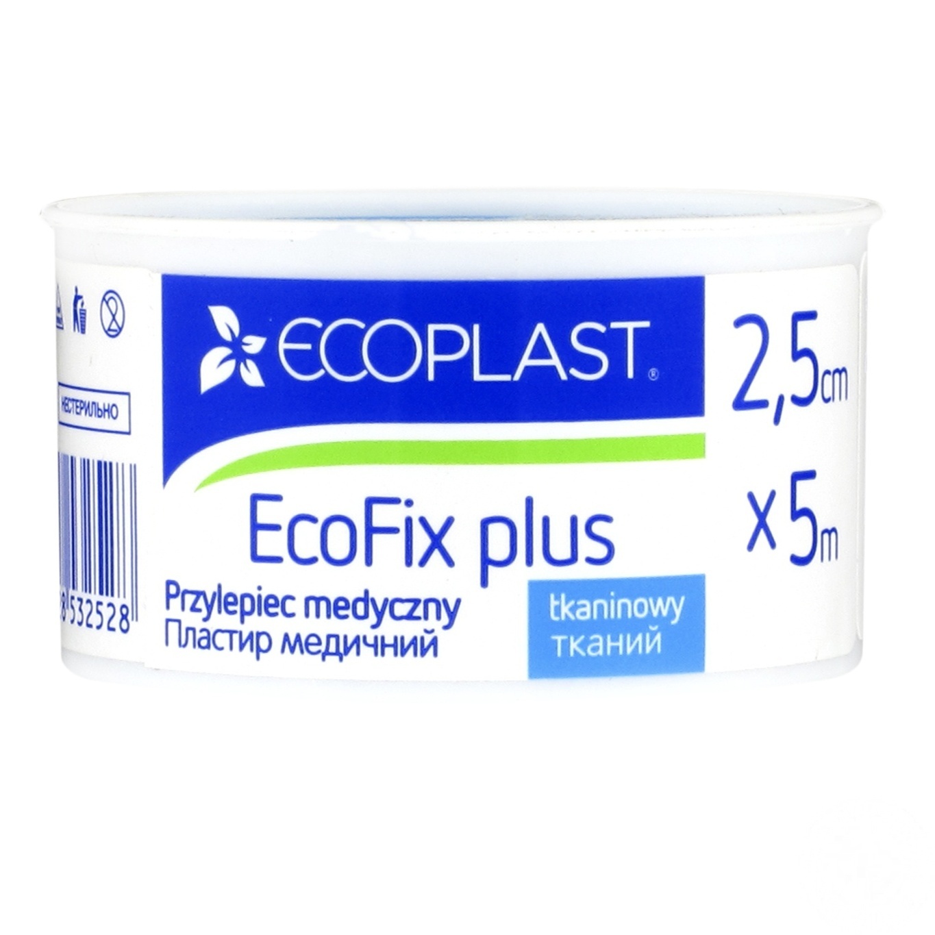 

Пластырь Ecoplast EcoFix plus медицинский 2.5смx5м