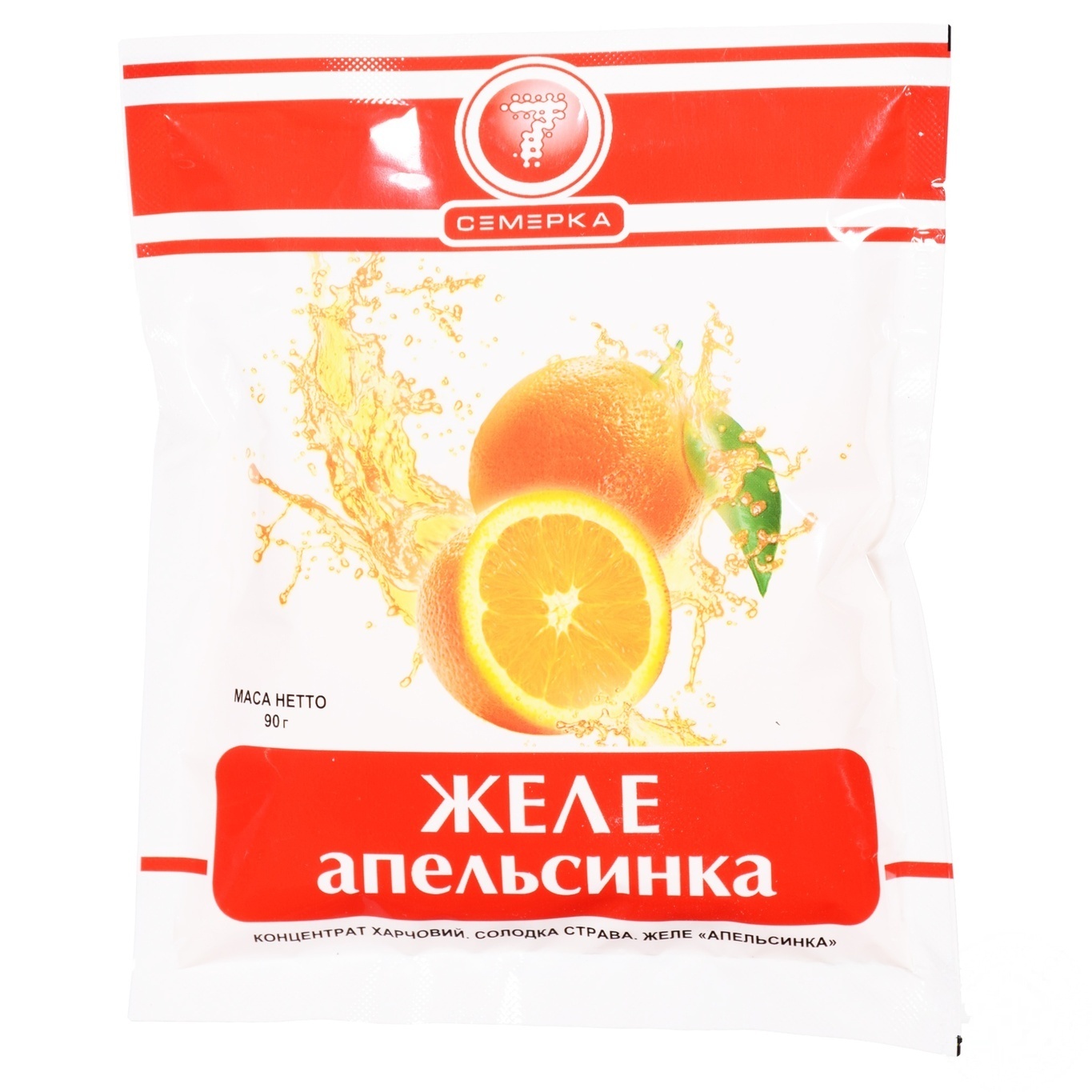 

Желе Семерка со вкусом апельсина 90г
