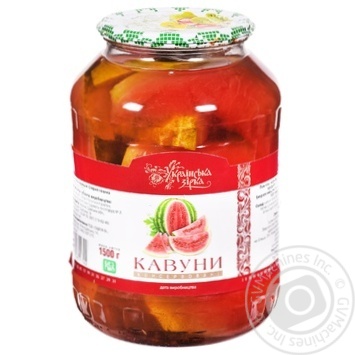 Ukrainska Zirka Canned Watermelon 1.5kg - buy, prices for Tavria V - photo 1