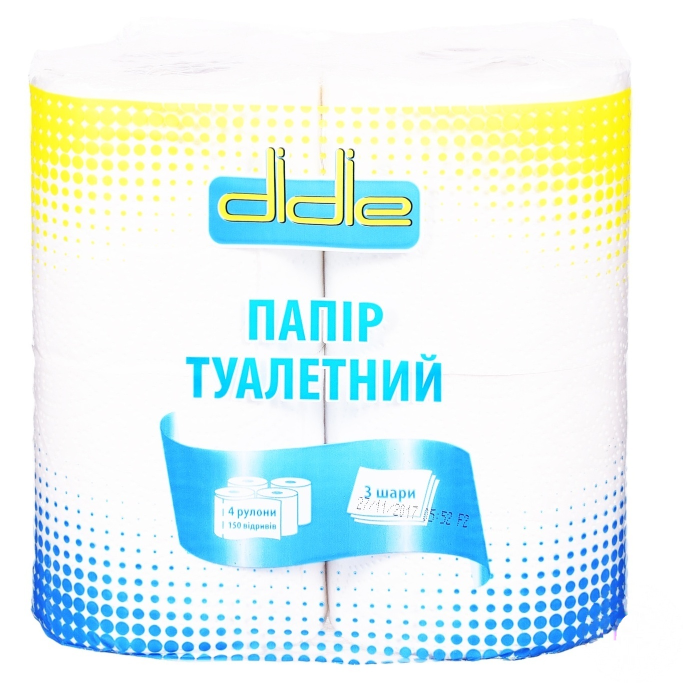 

Туалетная бумага Didie трехслойная 4шт