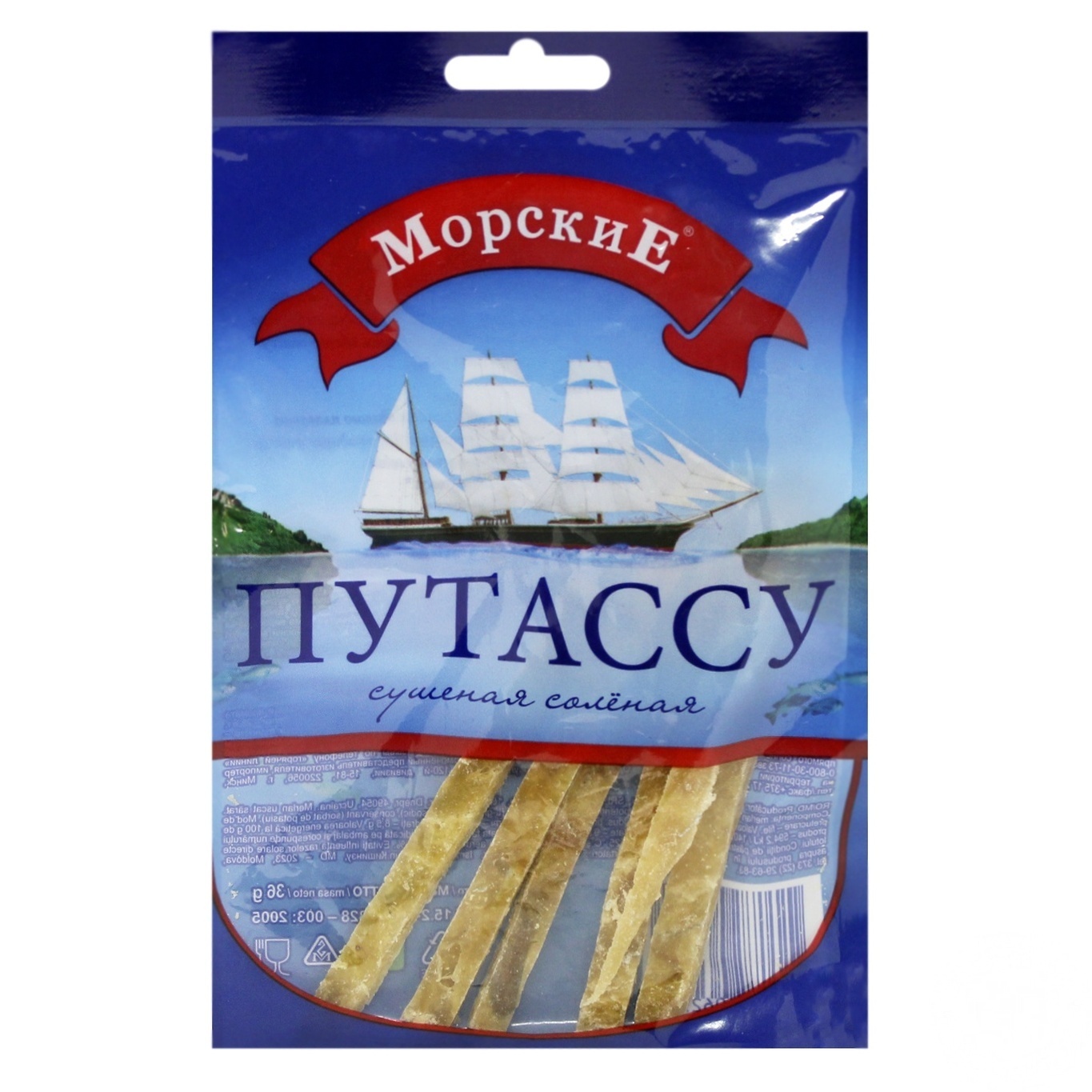 

Путассу Морские сушеная соленая 20г