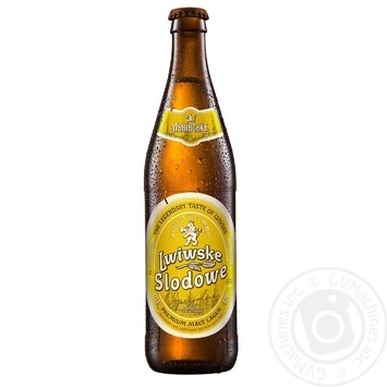Пиво Lwiwske Slodowe Specjalne спеціальне світле пастеризоване 4,4% 0,5л - купити, ціни на - фото 1