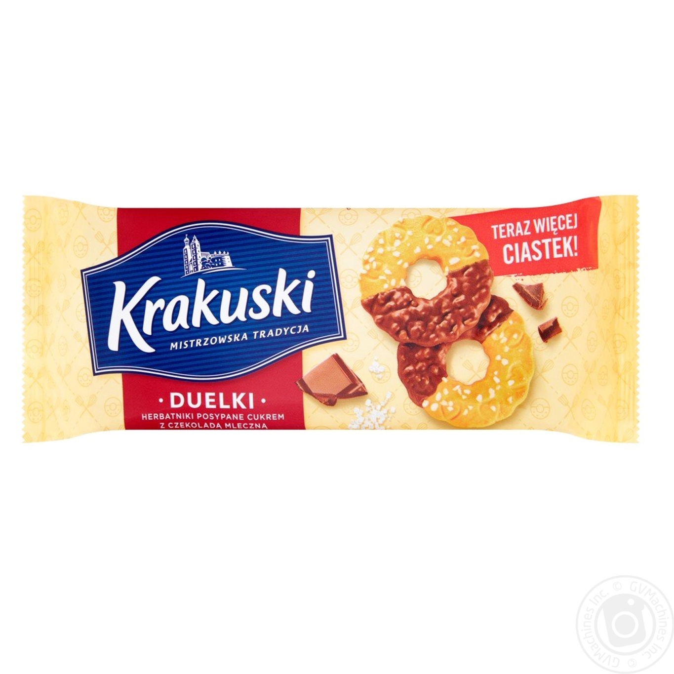 

Печенье Krakuski Дуелкы с молочным шоколадом 181г
