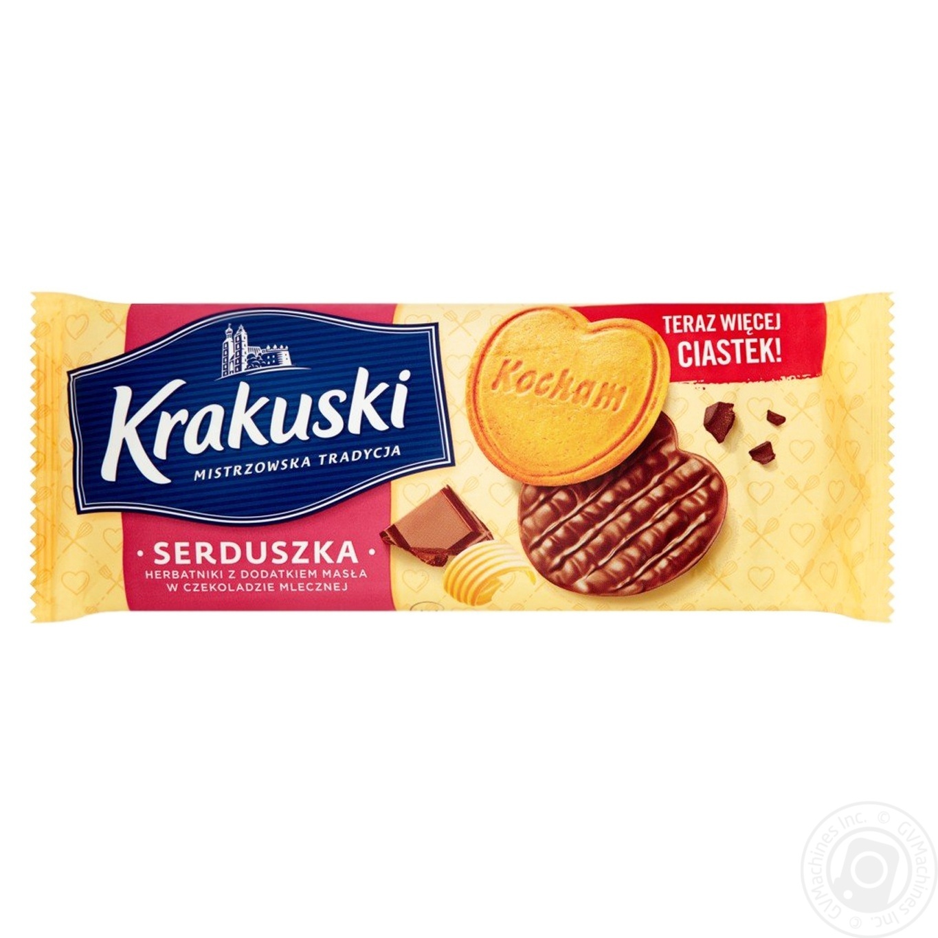 

Печенье Krakuski сердечками 171г