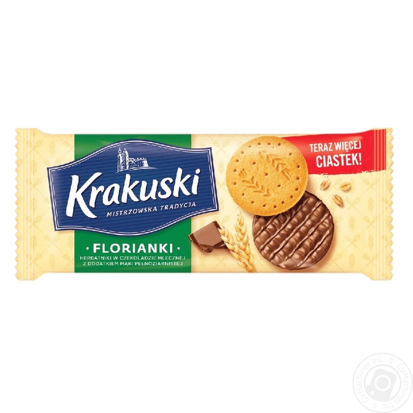 

Печенье Krakuski в молочном шоколаде 171г