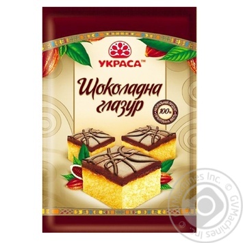 Глазур Украса шоколадна 100г - купити, ціни на Auchan - фото 1