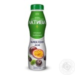 Біфідойогурт Активіа Маракуя-асаї питний 1,5% 290г