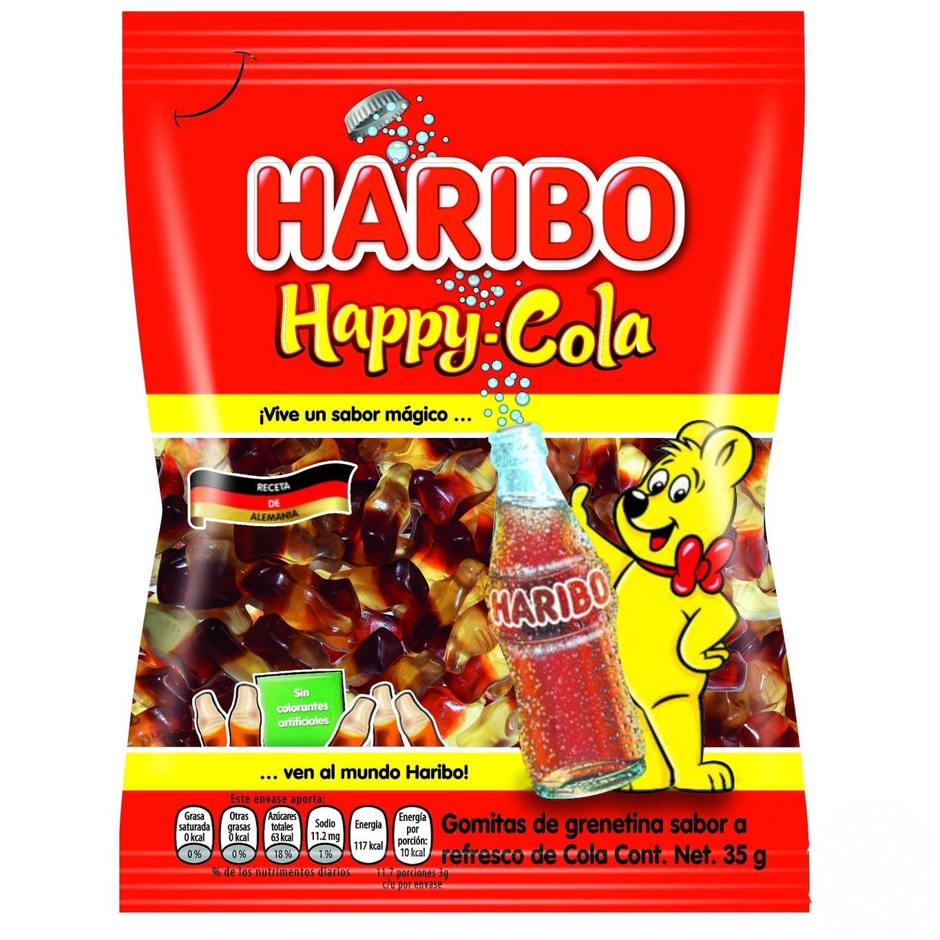 

Конфеты Haribo Happy Cola желейные неглазированные 35г