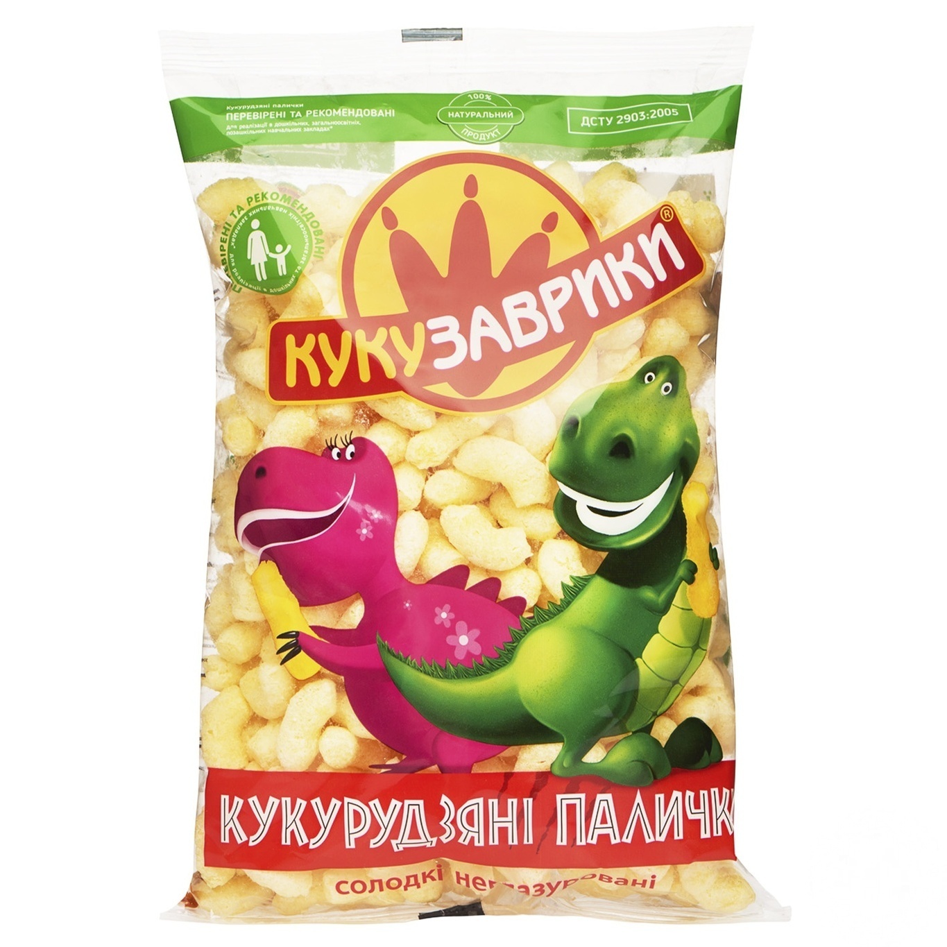

Палочки кукурузные Кукузаврики сладкие неглазированные 150г