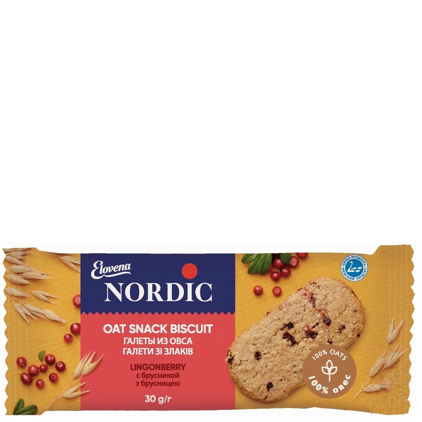 

Галета Nordic из овса с брусникой 30г