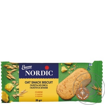 Nordic Oat With Cheese Biscuit 30g - buy, prices for - photo 1