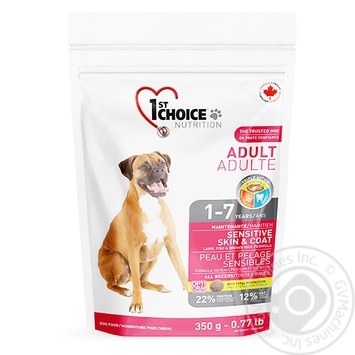 1st Choise Lamb and Rice Dry Food for Dogs of All Breads Over 1year Old 350g - buy, prices for - photo 1