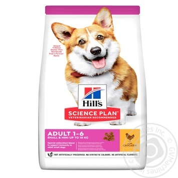 Hill's Science Plan Chicken Dry Food for Small Breed Dogs 800g - buy, prices for - photo 1