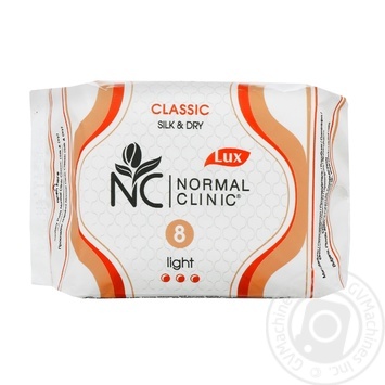 Гигиенические прокладки Normal Clinic Light Silk & Dry Classic 8шт