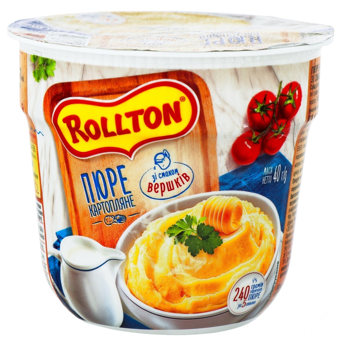 

Пюре Rollton картофельное со вкусом сливок 40г