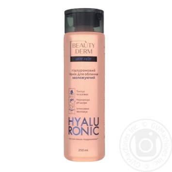 Beauty Derm Moisturizing Face Tonic with Hyaluronic Acid 250ml - buy, prices for VARUS - photo 1