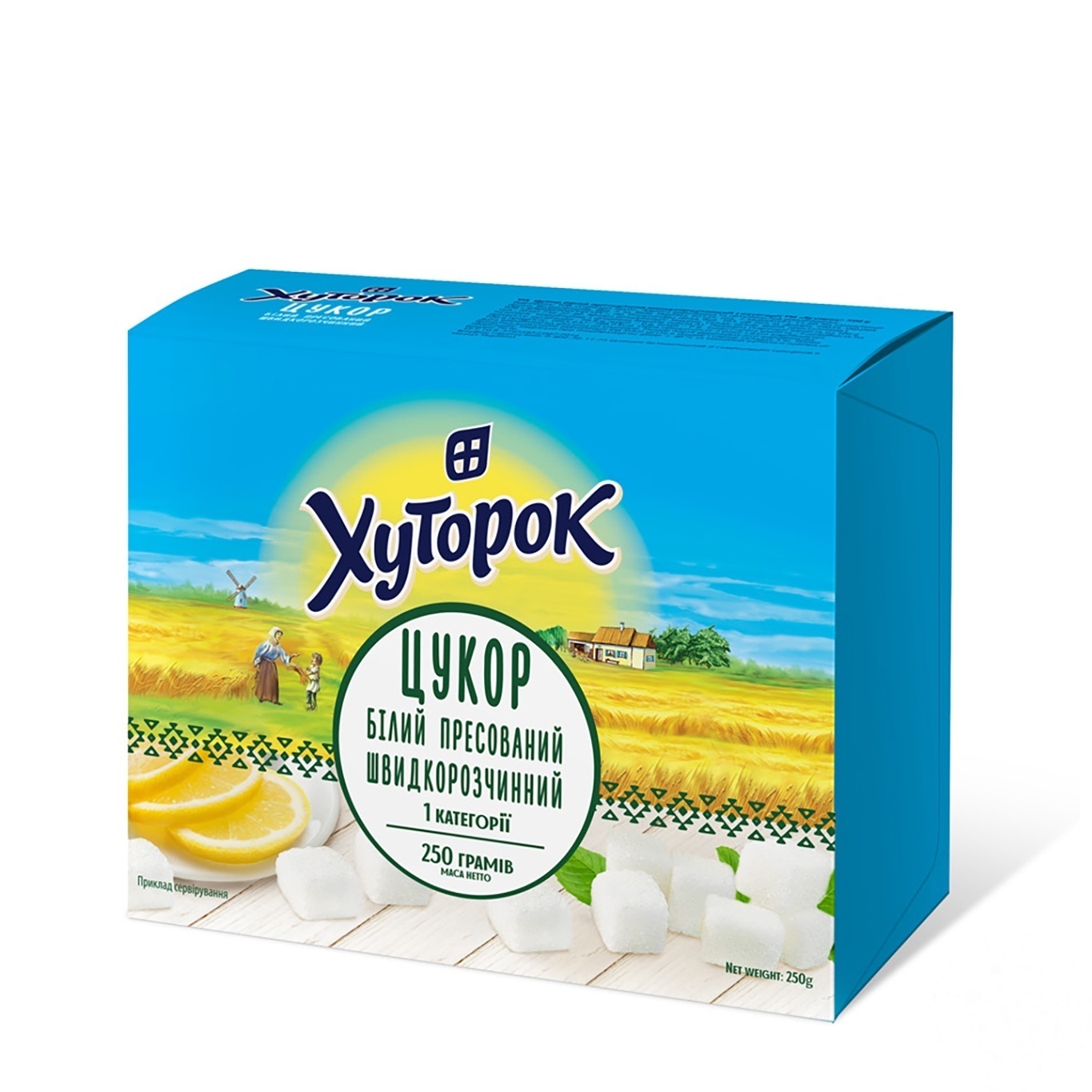 

Сахар Хуторок в кубиках прессованный 250г