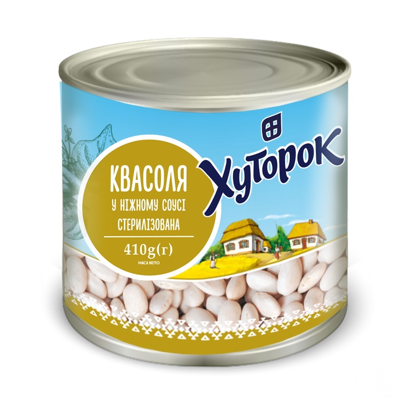 

Фасоль Хуторок в нежном соусе 410г