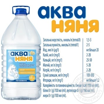 Aqua Niania non-carbonated for children water 5000ml - buy, prices for METRO - photo 3