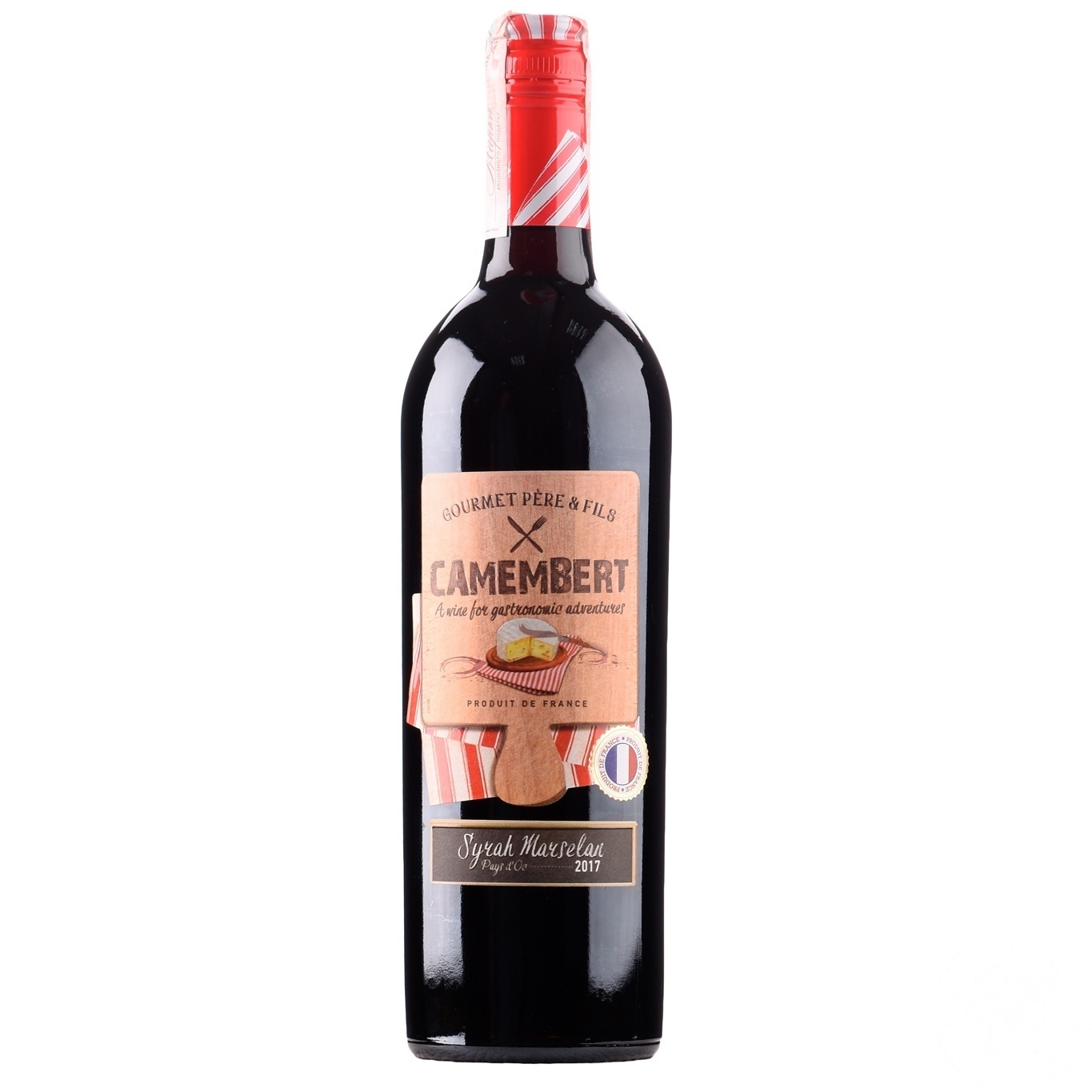 

Вино Gourmet Pere & Fils Camembert Syrah Marselar красное полусухое 13.5% 0,75л