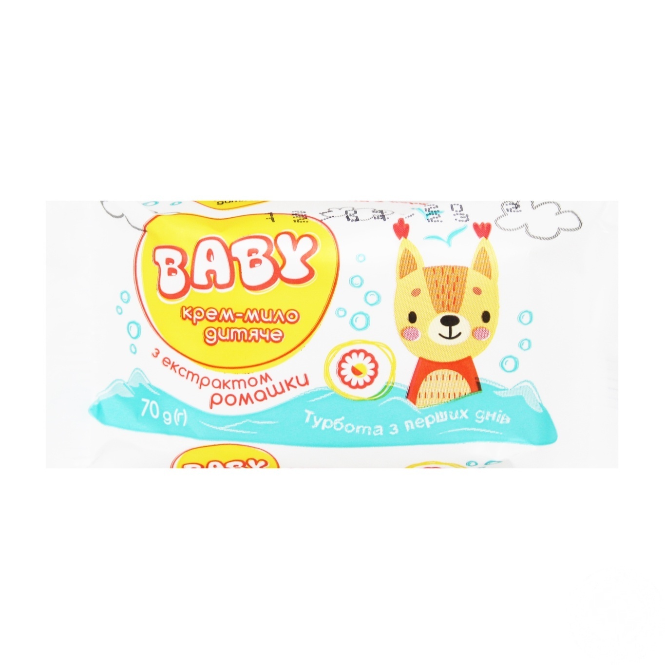 

Крем-мыло Baby с экстрактом ромашки 70г