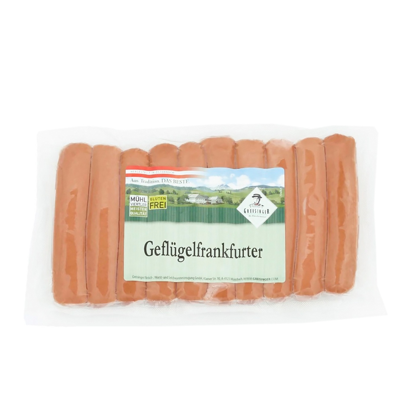 

Сосиски Greisinger Франкфуртские из индейки 300г