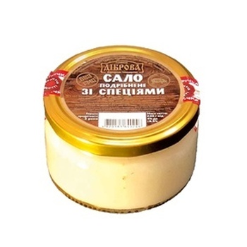 Dibrova Chopped With Spices Lard 250g - buy, prices for NOVUS - photo 1