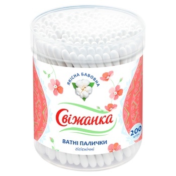 Svizhanka Cotton Sticks 200pcs - buy, prices for Auchan - photo 1