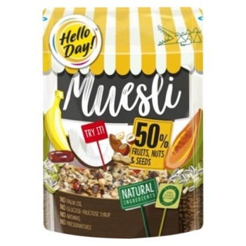 Hello Day! Fruits, Nuts and Seeds Muesli 500g - buy, prices for Vostorg - photo 1