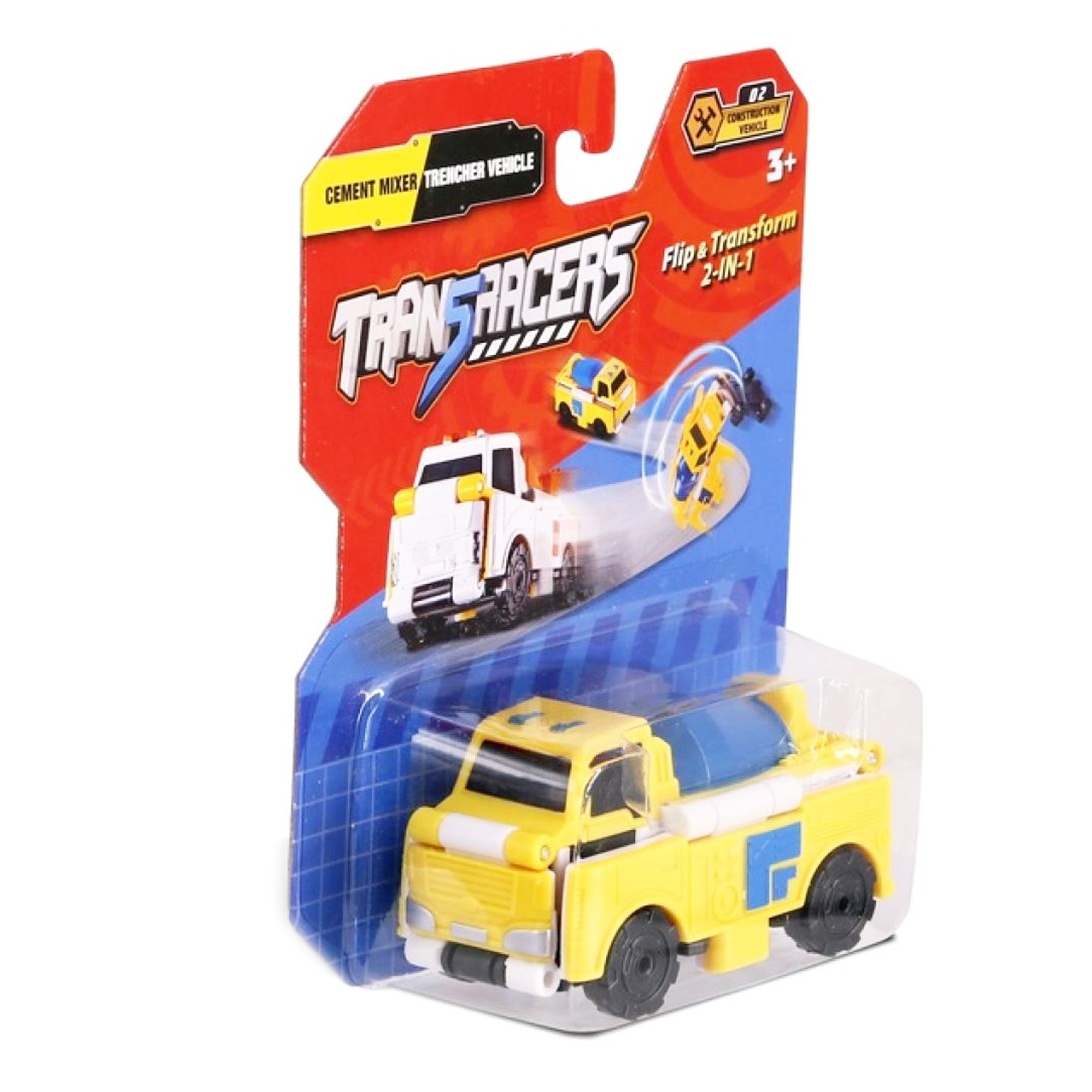 

Игрушка TransRacers Бетономешалка-экскаватор 2в1 Машинка