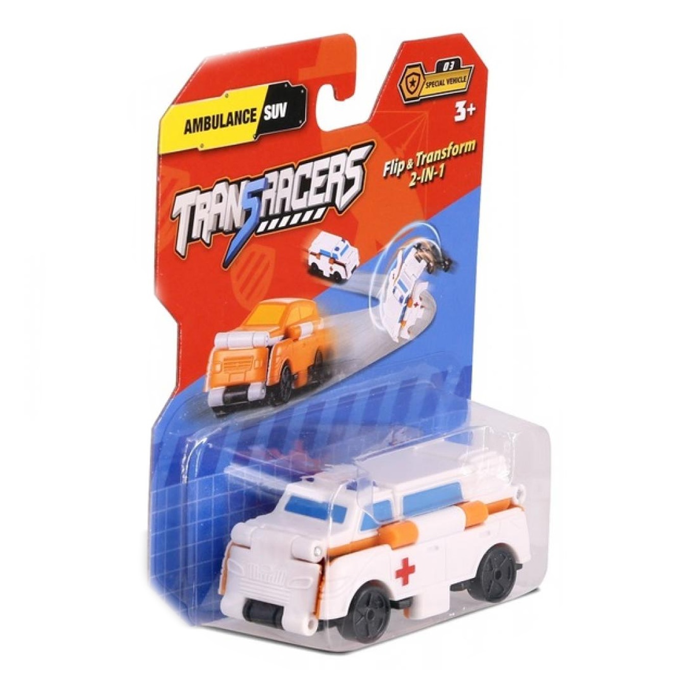 

Игрушка TransRacers Скорая помощь-внедорожник 2в1 Машинка
