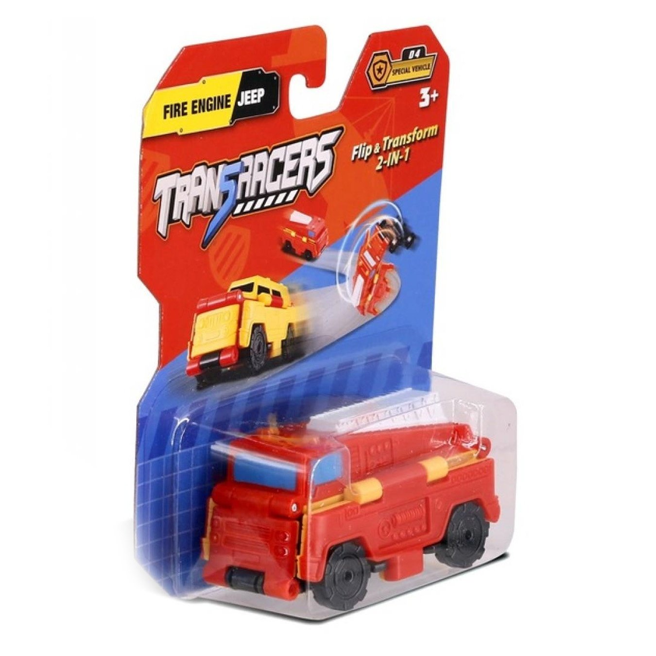 

Игрушка TransRacers Пожарная машина-джип 2в1 Машинка