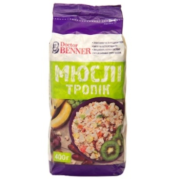 Мюсли Dr. Benner Тропик 400г - купить, цены на Auchan - фото 4