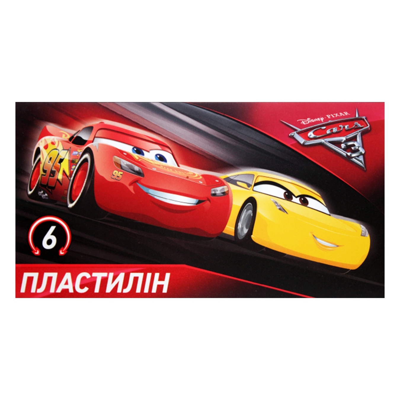 

Пластилин Мицар Cars 6 цветов