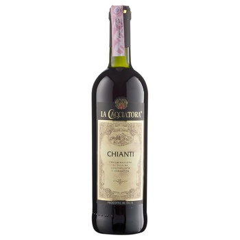 Вино La Cacciatora Chianti красное сухое 12% 0,75л - купить, цены на Восторг - фото 1